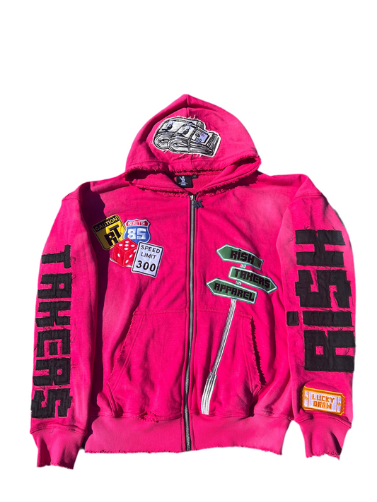 Hubba Bubba Pink R/T Zip Up