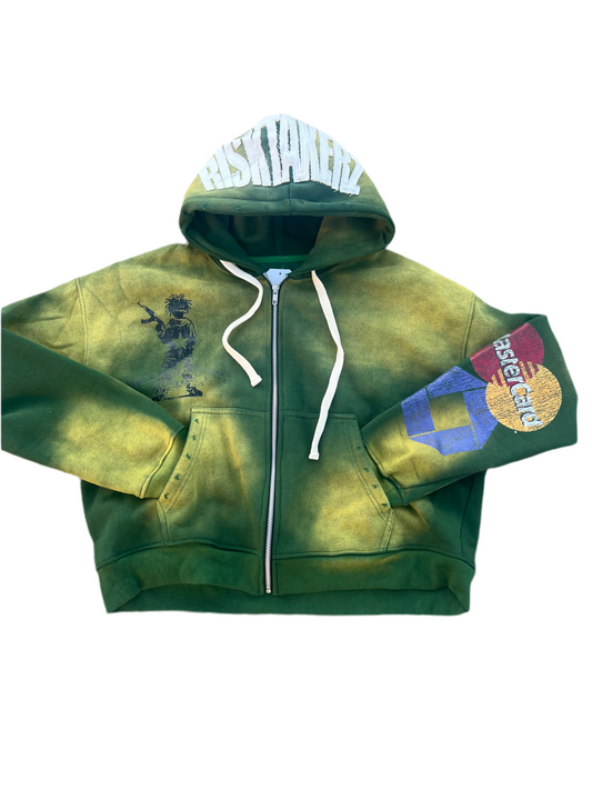 Forest Green Currency ZipUp