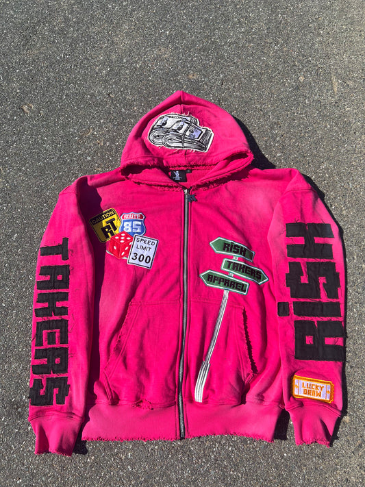 Hubba Bubba Pink R/T Zip Up